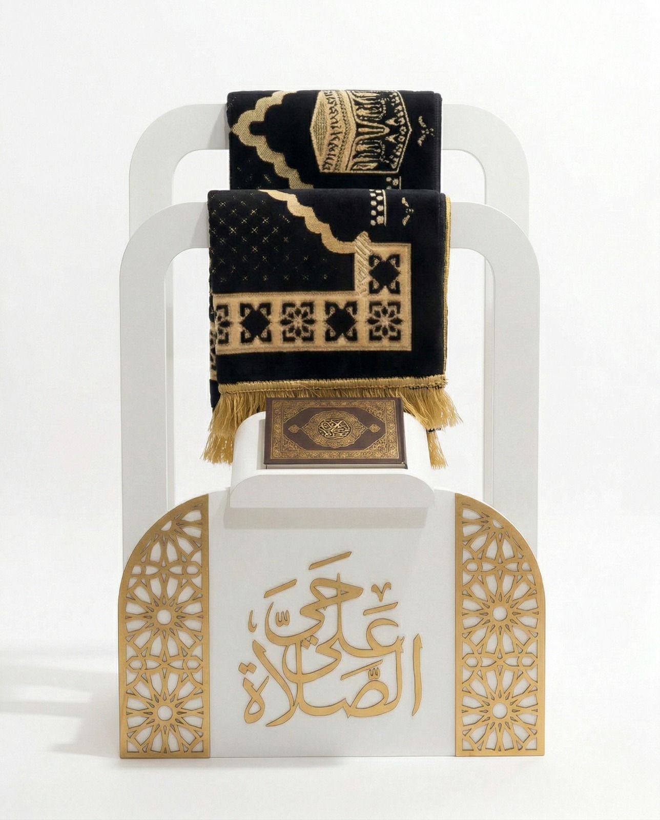 طقم صلاة -ابيض-ذهبى